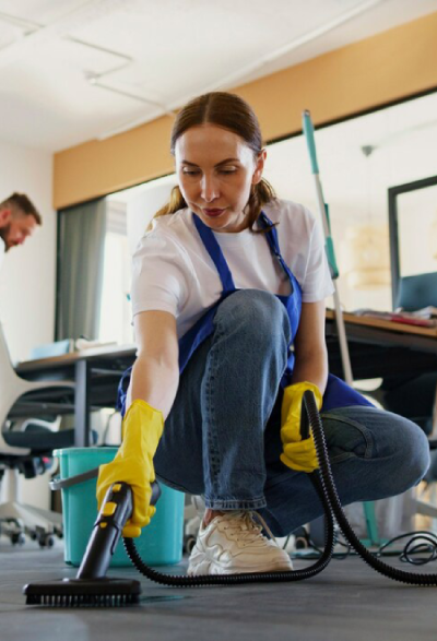 professional cleaning service person using vacuum cleaner office_23 2150520594 2